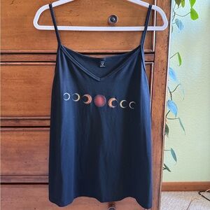SHEIN Black Celestial Moon Camisole